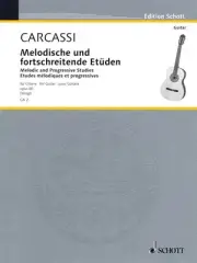 Carcassi Melodic and Progressive Etudes Op 60 for Classical Guitar Studies Book