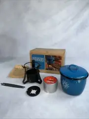 Vintage Country Cookery By Sterno 6641 Bayberry Blue New In Box Made In U.S.A