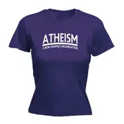Atheism - Funny Novelty Womens T-Shirt T Shirt Tshirt