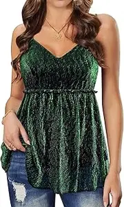 [WIEIYM] Women's Sleeveless Crop Tops Sexy Ribbed Summer Shirts Tops with Glitter Tassel Tank Top Y2K Sexy Backless Top Square Neck Crochet Top Corset Cropped Tops S-XL