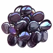 3 X tuscan path 1kg 45 50mm tranz aztec purple glass decorative pebble
