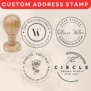 Personalized custom Address, Wooden Return Address Stamp, Custom Address Stamp