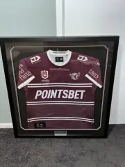 NRL Manly Sea Eagles Signed/Framed Jersey (2023) *Includes COA*