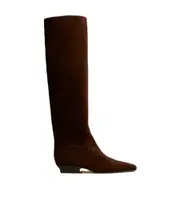 Khaite The Marfa Classic Flat Knee High Boots 38,40 Black
