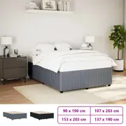 Bed Frame Slat Mattress Base Wooden Bedstead Bedroom Furniture Velvet vidaXL