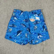 Columbia PFG Super Backcast Water Short Medium 6” Inseam Blue Fish Pattern New