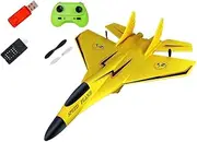 RC Aircraft 2 Channel Night Light Fixed-Wing Glider Plane for Kids, B320-Yellow, 28.5x21cm