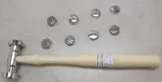 JEWELER'S GOLD SILVER Texturing Hammer with 9 Interchangeable Heads SMITHS