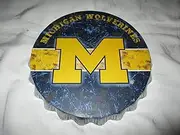 FOCO Michigan Wolverines NCAA Bottle Cap Wall Sign