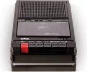 QFX RETRO-39 Shoebox Tape Recorder with USB Player, Cassette Player | Built-I...