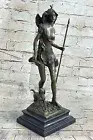French Art Deco Bronze sculpture of Diana the Huntress Signed Aldo Vitaleh Sale