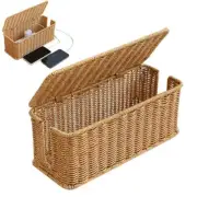 Cord Storage Basket for Hiding Router,Charging Station Basket Socket Stora S4TF