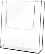 STOBOK Wall-Mounted Magazine Storage Shelf Transparent File Organizer for Office Document Holder Stable Base for Easy Access to Brochures and Files