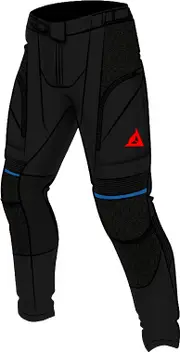 Dainese Super Adventure Absøluteshell, textile pants D-Dry , color: Black/Blue/Red , size: 52