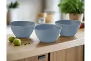 Set of 3 Salt & Pepper 12cm Arcata Bowl - Blue