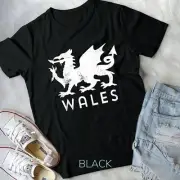 Rugby Welsh Tshirt Red Dragon Flag of Wales Unisex T-shirt