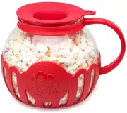 Ecolution Original Microwave Micro-Pop Popcorn Popper, Borosilicate Glass, 3-In-