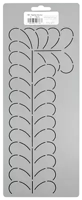 Feather Quilting Stencils 3" Feathered Border Quilt Patterns Quilters Template