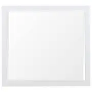 Fremont 36" Mirror, White Solid Wood & Glass