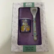 Star Wars The Mandalorian Egg Cup & Spoon Set BNIB 3+