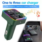 Bluetooth 5.3 Radio Car Kit Wireless FM Transmitter Dual USB Charger MP3 Player