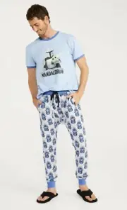 BRAND NEW MENS PETER ALEXANDER STARWARS MANDALORIAN LOUNGE PYJAMA PANTS SIZE XL