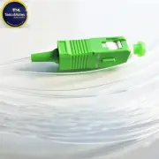 FULLY TRANSPARENT NBN FIBRE OPTIC CABLE PATCH CORD(5M) FOR NTD MODEM to PCD