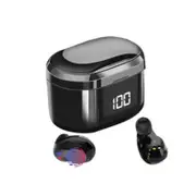 X6 TWS bluetooth 5.0 Earphone Mini Portable LED Display Wireless Earbuds Touch Control Stereo Headphone with Mic BLACK COLOR