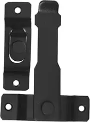 Hoement 1Set Sleek Door Latch for Gates Elegant Heavy Duty Flip Lock Mechanism for Sliding Barn Doors Durable Pet Cage Hardware Modern Design for Home and Outdoor Use