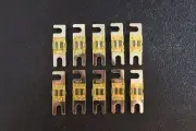 10 PK 100 AMP MINI ANL FUSES NICKEL PLATED INLINE AFC AFS BLADE AUTO CAR MANL100