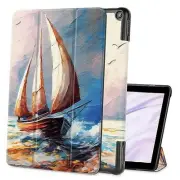 Case for Amazon Fire HD 10 (13th Generation 2023 Release) Slim Sailboat