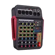 Digital 4-Channel Mixing Console Live Studio BT USB Audio Mixer Sound Board