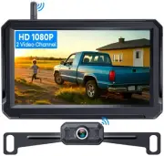 Wireless Backup Camera for Trucks: 1080P HD Display, IP69K Waterproof, Night ...