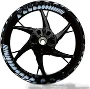 Reflective Rim Sticker Stripe Wheel Decal Accessori Logo Emblem 17″ Tape for Kawasaki for Ninja 650 400 (Color : 1)