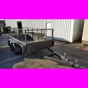 10x5 galvanised tandem trailer box trailer with crate local made top quality
