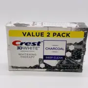 Crest 3D White Whitening Therapy Invigorating Mint Toothpaste, 3.5 oz - 2 Pack