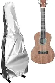Acoustic Guitar Dust Cover,Bass Instrument Silver Coating Protector | Sunproof Protective Guitar Cover with Zipper for Most String Instruments