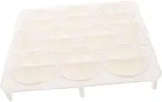 iplusmile 18Holes Creative Dumpling Press Maker Manual Kitchen Tool for Quick Dumpling Wrapping for Empanadas Wontons and Pies Food Grade Plastic Mold
