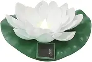 CIYODO Flower Light Outdoor White Solar Garden Lights for Home Decor and Pool
