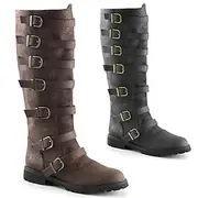 Medieval Renaissance Shoes Flat Jazz Boots Ren Faire Pirate Warrior Knight Ritter Men's Unisex Pirate Steampunk Halloween Masquerade Performance Party / Evenin