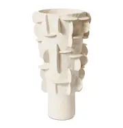 E Style Adora Tall Vessel Porcelain Flower Vase Indoor Home Decor 50cm Ivory
