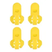 Manual Easy Can Opener, 4pcs Plastic Beverage Can Covers Lids Protector (Yellow)