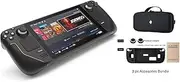 Valve Steam Deck 1TB Upgraded Handheld Gaming Console with Carring case, 1280 x 800 LCD Display Silicone Soft Cover Protector & Joystic Cap & Tempered Glass Film Bundle