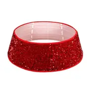 Rigid Tree Collar Red Sequins