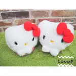 LOVEF樂芙 三麗鷗 HELLO KITTY 立體造型室內拖鞋 拖鞋 保暖拖鞋 絨毛拖鞋 白粉色 日本進口 正版授權