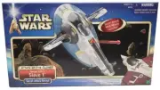 Star Wars AOTC Jango Fett's Slave 1 Secret Attack Reveal 2001 NIB Clones Vehicle