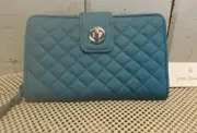 Vera Bradley RFID Forever Green Turnlock Wallet - NWT