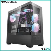DarkFlash Computer PC Case ATX Tempered Glass Mid-Tower Gaming Tower (DS900 Air)