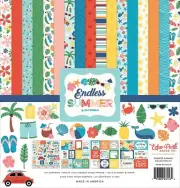 Endless Summer - Echo Park 12x12 Collection Kit Scrapbook Papers + Stickers