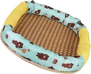 Cooling Dog Bed for Summer Non Slip Soft Pet Cushion Lightweight Portable Sleeping Mat for Dogs for Home Travel Camping Comfortable Breathable Design